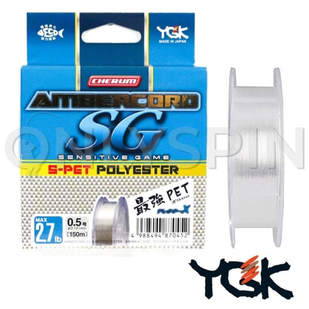 Эстер YGK Cherum Ambercord SG S-Pet Polyester 150m #0.3 0.094mm 0.8kg