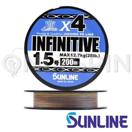 Шнур Sunline Infinity PE X4 #1.2 0.185mm 10.5kg