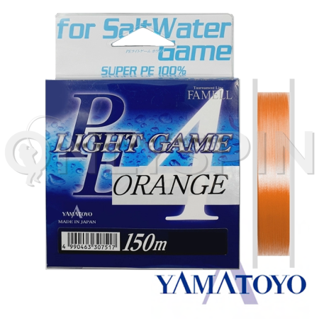 Шнур Yamatoyo Light Game PE X4 150m orange #0.2 0.074mm 1.7kg