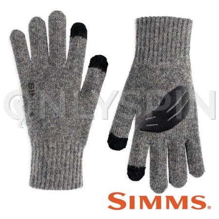 Перчатки Simms Wool Full Finger Glove (Steel L/XL)