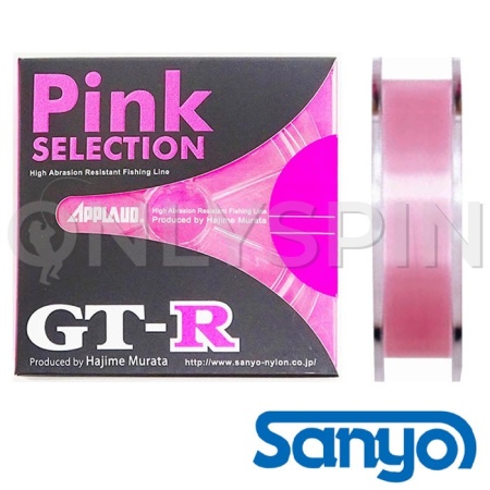 Леска Sanyo Nylon Applaud GT-R Pink Selection 100m #0.5 0.117mm 0.9kg