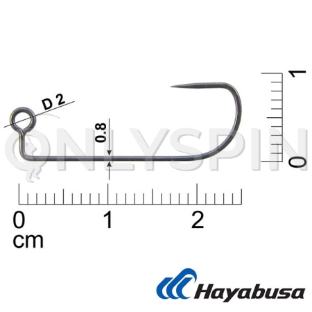 Крючки для джиг-головок Hayabusa JH777-BL #5 20шт