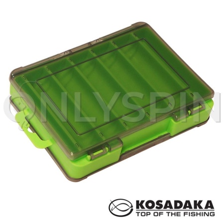Коробка Kosadaka TB-S31E-GRN двусторонняя 14х10.5х3cm