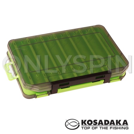 Коробка Kosadaka TB-S31D-GRN двусторонняя 20х13.5х3.5cm