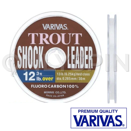 Флюорокарбон Varivas Trout Shock Leader 30m #1.5 0.205mm 3.25kg