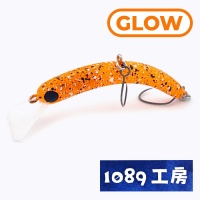 Воблер 1089 Koubou Sakasanyoro Slim 45FS 08 Dried Mullet Roe Pellet Glow