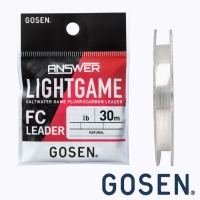 Флюорокарбон Gosen Answer Light Game FC Leader 30m #1.5 6lb 0.205mm 2.8kg
