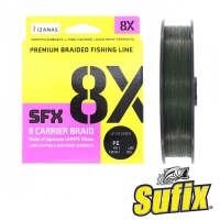 Шнур Sufix SFX 8X Green 135m #0.4 11lb 0.104mm 5kg