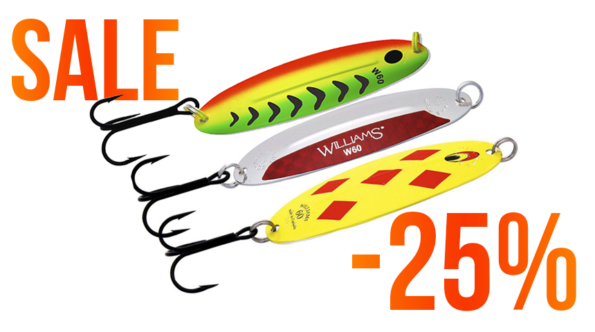 БЛЕСНЫ WILLIAMS СО СКИДКОЙ 25%