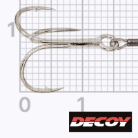 Крючки ассисты Decoy WA-21 Wire Treble Assist S 2шт