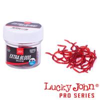 Мягкие приманки Lucky John Extra Blood Worm красный 200шт
