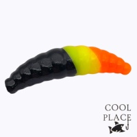Мягкие приманки Cool Place Maggot 40mm сыр 23 black lemon orange