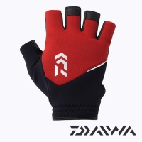 Перчатки Daiwa Cold Protection Light Grip Gloves 5 Cuts DG-6325W Red XL