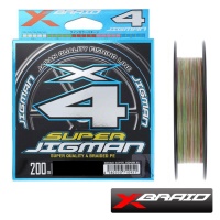Шнур X-Braid Super Jigman PE X4 200m multicolor #3 40lb 0.285mm 18.1kg Шнур X-Braid Super Jigman PE X4 200m multicolor #3 40lb 0.285mm 18.1kg