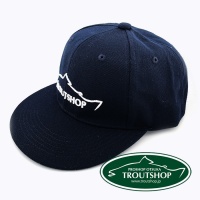 Бейсболка Troutshop Flat Cap Navy/White
