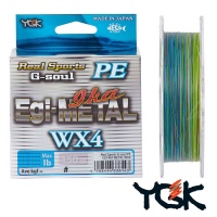Шнур YGK G-Soul Egi Metal WX4 150m multicolor #0.8 14lb 0.148mm 5.9kg