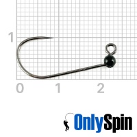 Форелевые джиг-головки OnlySpin Decoy AH-12 безбородые #4 1.5gr черный 3шт