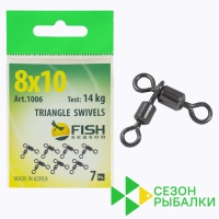 Вертлюжки Сезон Рыбалки 1006 12x14 4kg 7шт