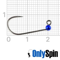 Форелевые джиг-головки OnlySpin Decoy AH-12 безбородые #6 0.1gr синий 3шт