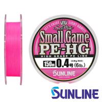 Шнур Sunline New Small Game PE HG 150m pink #0.3 5lb 0.09mm 2.1kg