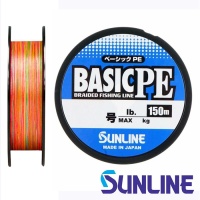 Шнур Sunline Basic PE HG 150m multicolor #2 35lb 0.242mm 15.5kg