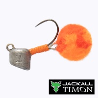 Джиг-головка с подвесом Jackall Timon Egg Pompon 1gr Ikura