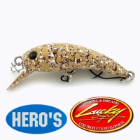 Воблер Lucky Craft x Justace Wah 40F Creamy Cafe (Hero's color)