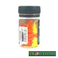 Мягкие приманки Trout Zone Plamp 2.5 Orange Chartreuse 7шт