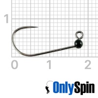 Форелевые джиг-головки OnlySpin Decoy AH-12 безбородые #8 1.4gr черный 3шт