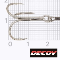 Крючки ассисты Decoy WA-21 Wire Treble Assist L 2шт