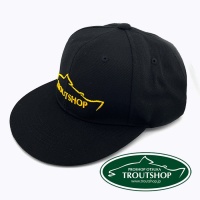 Бейсболка Troutshop Flat Cap Black/Gold