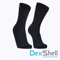 Водонепроницаемые носки DexShell Ultra Thin Crew черный/голубой M(39-42)