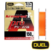 Шнур DUEL Armored F+Pro 150m orange #0.2 5lb 0.08mm 2.5kg