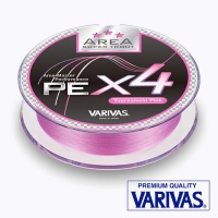 Шнур Varivas Super Trout Area PE X4 75m tournament pink #0.15 4.5lb 0.065mm 2kg