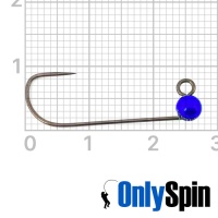 Форелевые джиг-головки OnlySpin Hayabusa JH777-BL #5 0.1gr синий 3шт