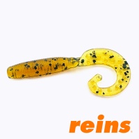 Мягкие приманки Reins FAT G-Tail Grub 3 429 Motor Oil Pepper 12шт