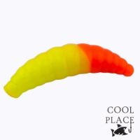 Мягкие приманки Cool Place Maggot 40mm сыр 38 лимон/оранжевый