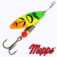 Блесна вертушка Mepps Aglia Long 1+ OR/Tiger 6gr Золото/Мат тайгер