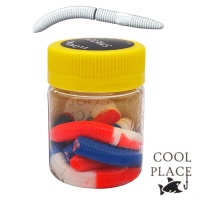 Мягкие приманки Cool Place Stretch Floating 65mm сыр 22 red white blue