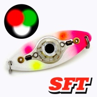 Блесна светящаяся SFT Booster T WP 5.5cm 10gr триколор