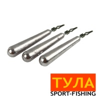 Груз Конус  для отводного поводка с классической дропшотовой застежкой Тула 4gr 3шт Груз Конус  для отводного поводка с классической дропшотовой застежкой Тула 4gr 3шт