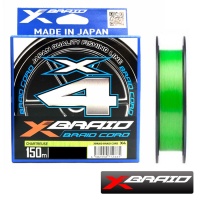 Шнур X-Braid Braid Cord PE X4 150m chartreuse #3 40lb 0.285mm 18kg Шнур X-Braid Braid Cord PE X4 150m chartreuse #3 40lb 0.285mm 18kg