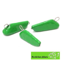 Груз Проводник Волжские Джиги зеленый 30gr 5шт