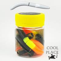 Мягкие приманки Cool Place Stretch Floating 65mm сыр 23 black lemon orange