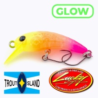 Воблер Lucky Craft Wah 37F Tehepero Glow (Trout Island Original Color)