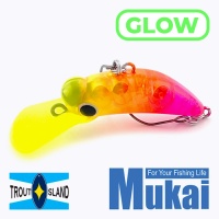 Воблер Mukai Shachi 28S Tehepero Glow (Trout Island Original Color)
