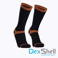 Водонепроницаемые носки DexShell Hytherm Pro черный/оранжевый M(39-42)