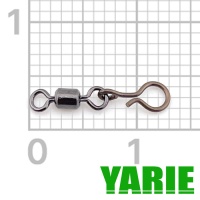 Застежки с вертлюгом Yarie 529 Snap Ring Roll #M 7lb 3.2kg 4шт