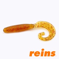 Мягкие приманки Reins FAT G-Tail Grub 3 566 Motor Oil Red Flake 12шт