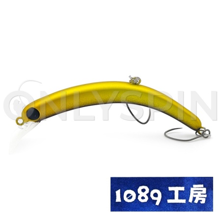 Воблер 1089 Koubou Sakasanyoro Slim 60XS 08 KinKuro